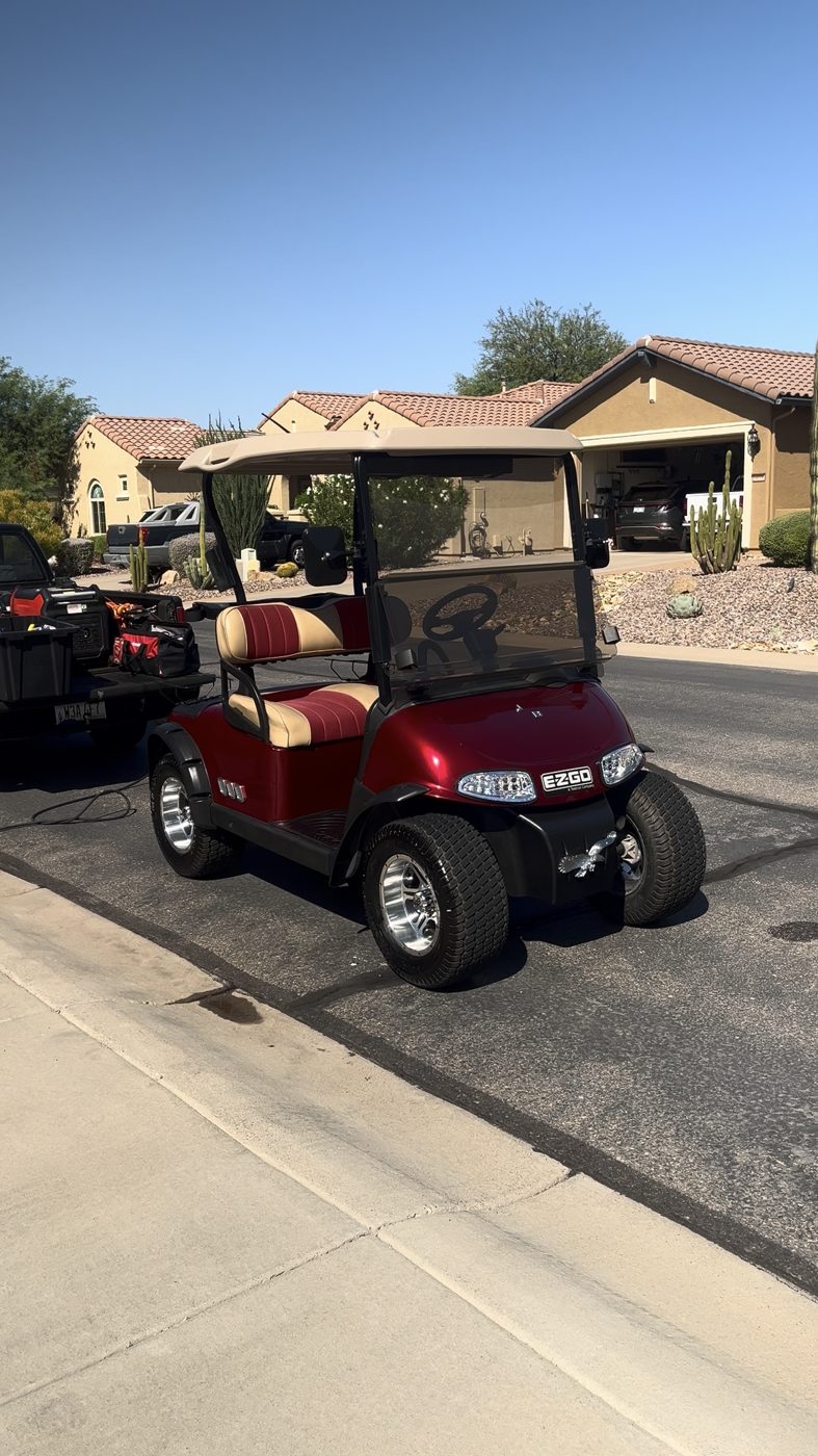 Golf cart detailing in the East Valley